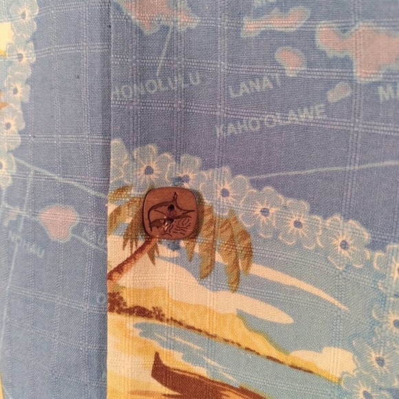 Bermuda Bay Silk Sailboat Beach Button Shirt XL - Picture 4 of 11